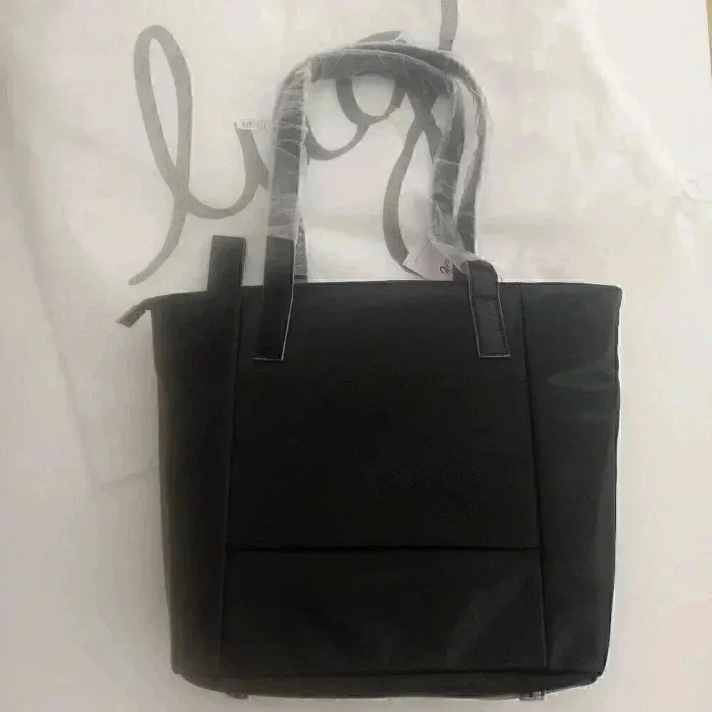 LUG Paddock Satin Luxe VL (Vegan Leather) Tote / Shoulder Bag - Black - Picture 7 of 16